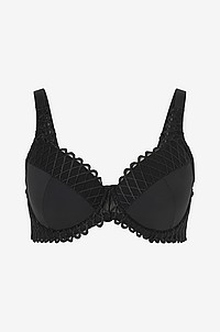 Zizzi - Bygel-bh Lisser Padded Bra - Svart