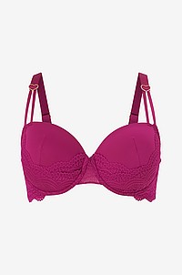 Zizzi - Bygel-bh Lala, Cup Bra - Lila