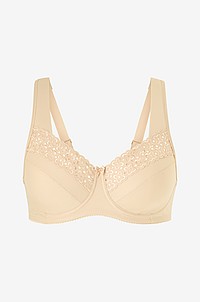 Miss Mary of Sweden - Bygel-bh Broderie Anglaise Classic Cotton Wired Bra - Beige