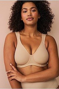 Ellos Plus collection - Bygel-bh med formpressade kupor - Natur