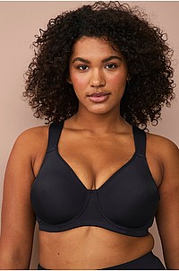 Ellos Plus collection - Bygel-bh med formpressade kupor - Svart