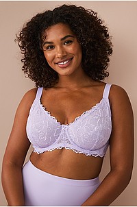 Ellos Plus collection - Bygel-bh i spets - Lila