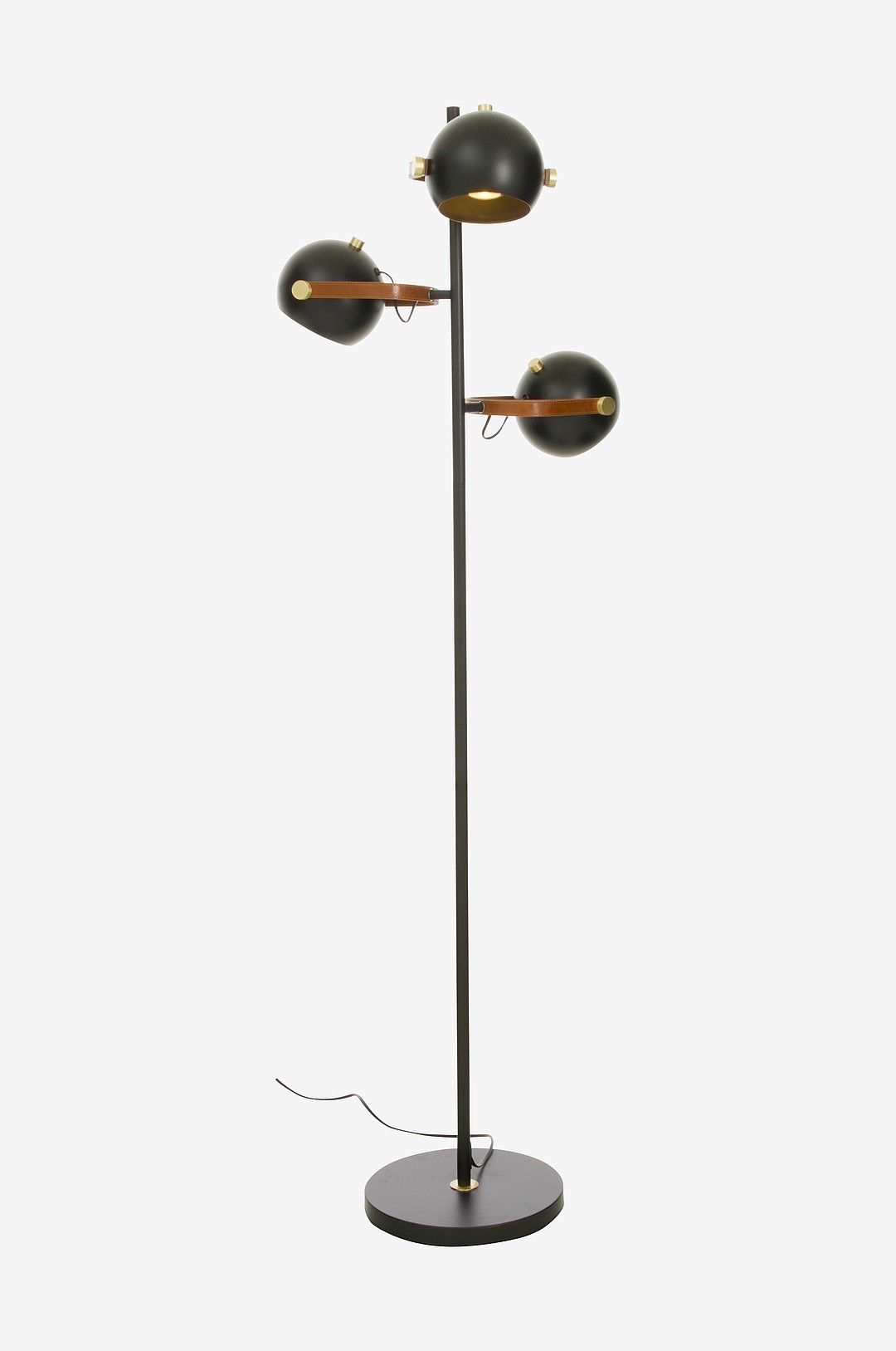 Aneta Lighting - Golvlampa Bow, 3-arm - Svart