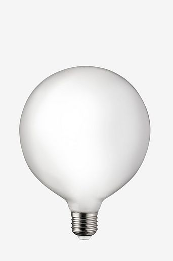Lyskilde E27 LED 3-trinn kan dimmes Globe 125 mm Opal 0,4-7W