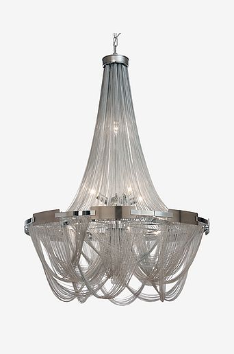 AG Home & Light Taklampe Storkedjan. Sølv 10 lys