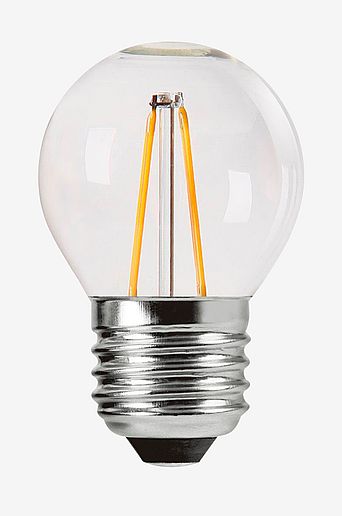Shine LED Filament Klot Clear E27