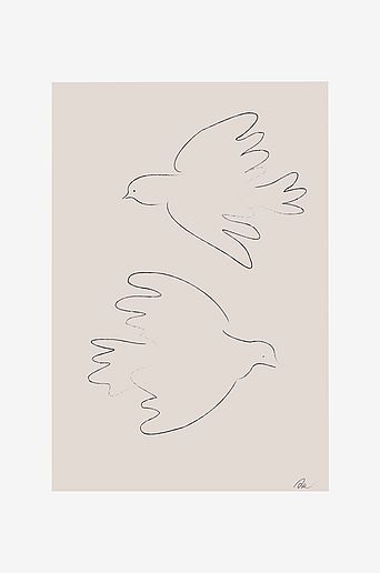 Pelcasa Poster Two Doves