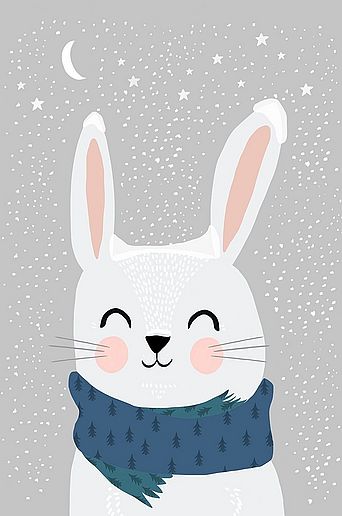 Pelcasa Poster Snow Bunny