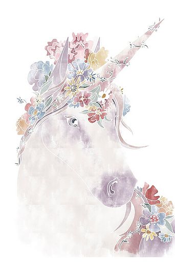Pelcasa Poster Unicorn Floral