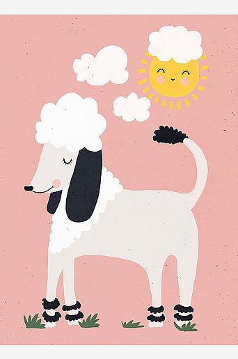 Pelcasa Poster Happy Poodle