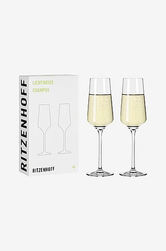 Ritzenhoff Champagneglass Lichtweiss 2-pk