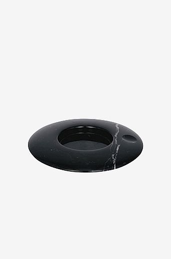 Uyuni Lysholder Marmor 11,6×2 cm svart
