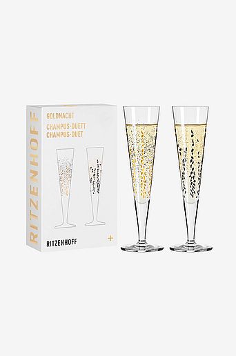 Ritzenhoff Champagneglass Goldnacht 2-pk