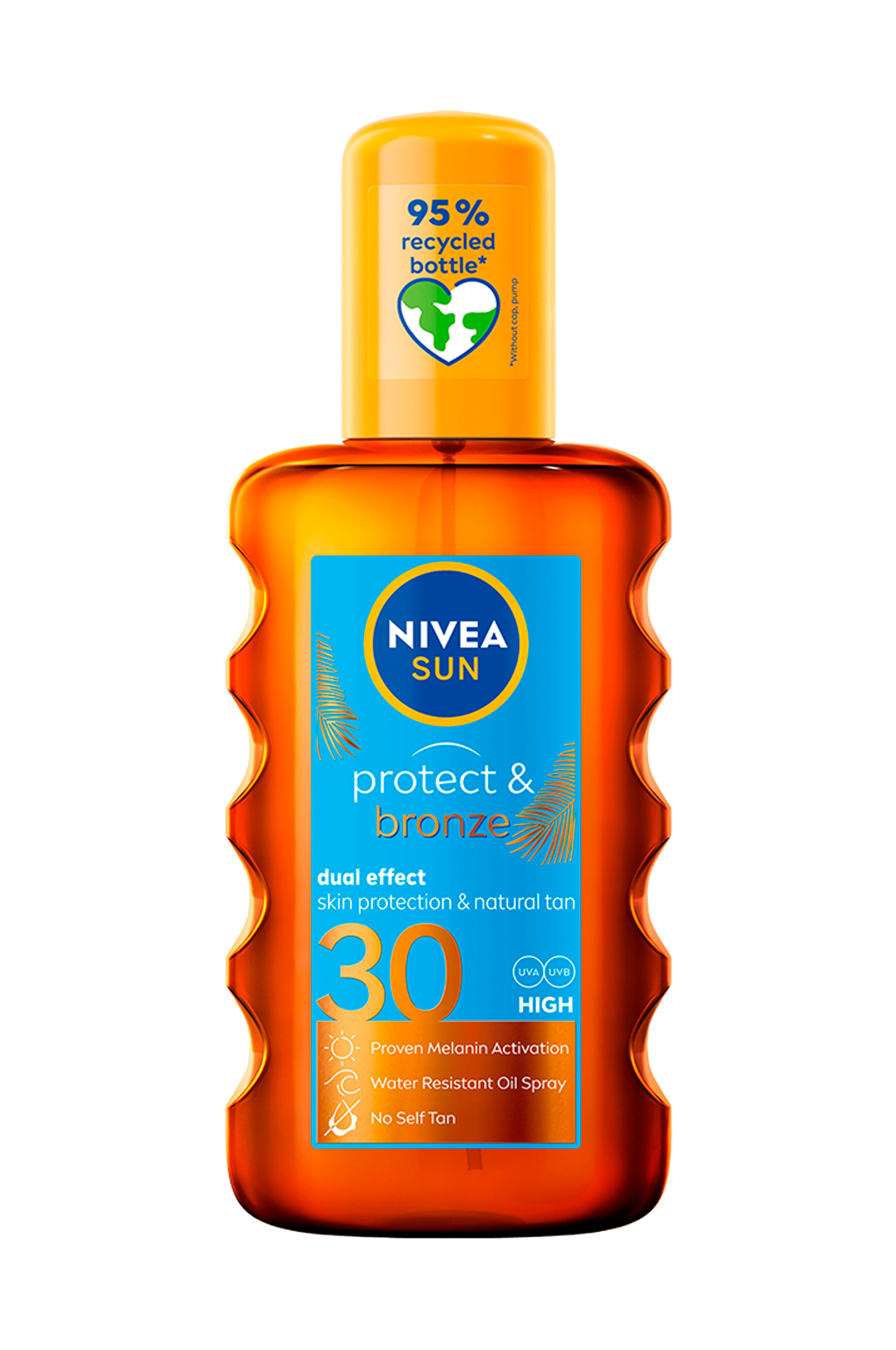 Nivea Solspray Protect & Bronze Oil Spray SPF Nivea Sun 200 ml - Krop | Ellos.dk