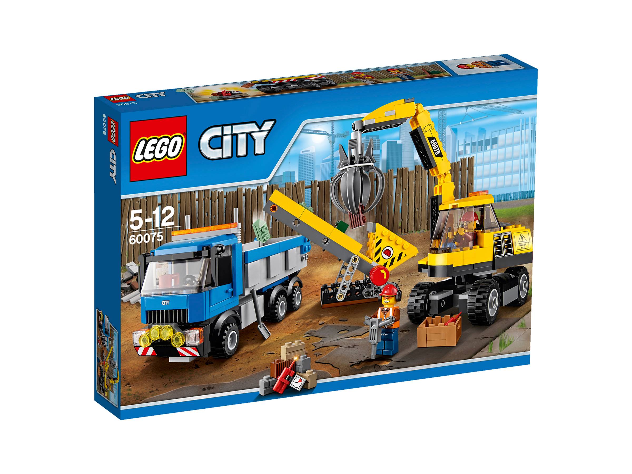 dual character cigar LEGO City Kaivinkone ja kuorma-auto 60075 - Lego | Ellos.fi