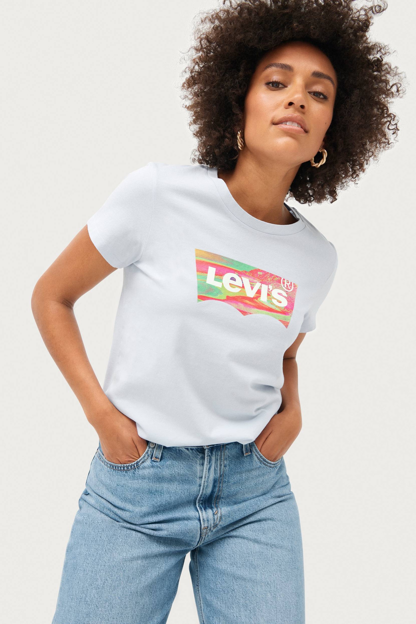 Levi's - Top The Perfect Tee - Blå - 40