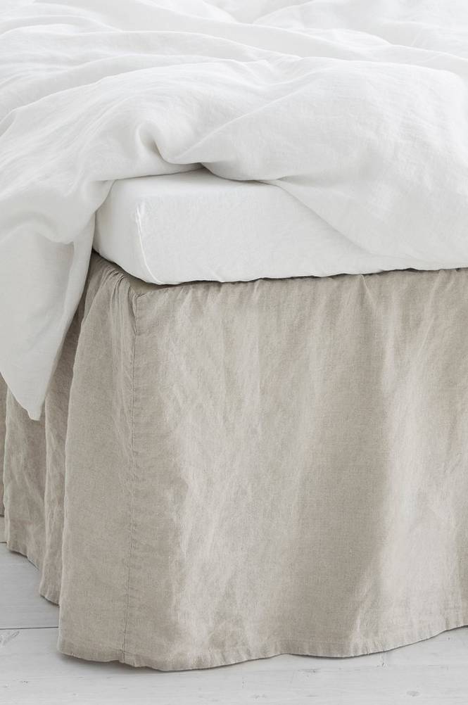 Sengekappe Candice i vasket lin 45 cm