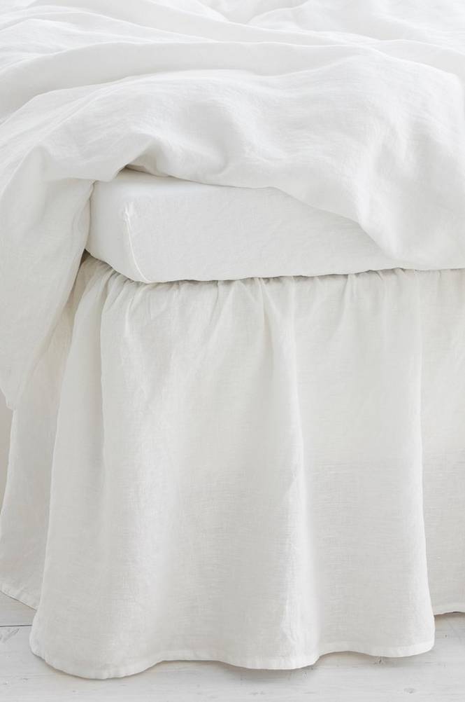 Sengekappe Candice i vasket lin 45 cm