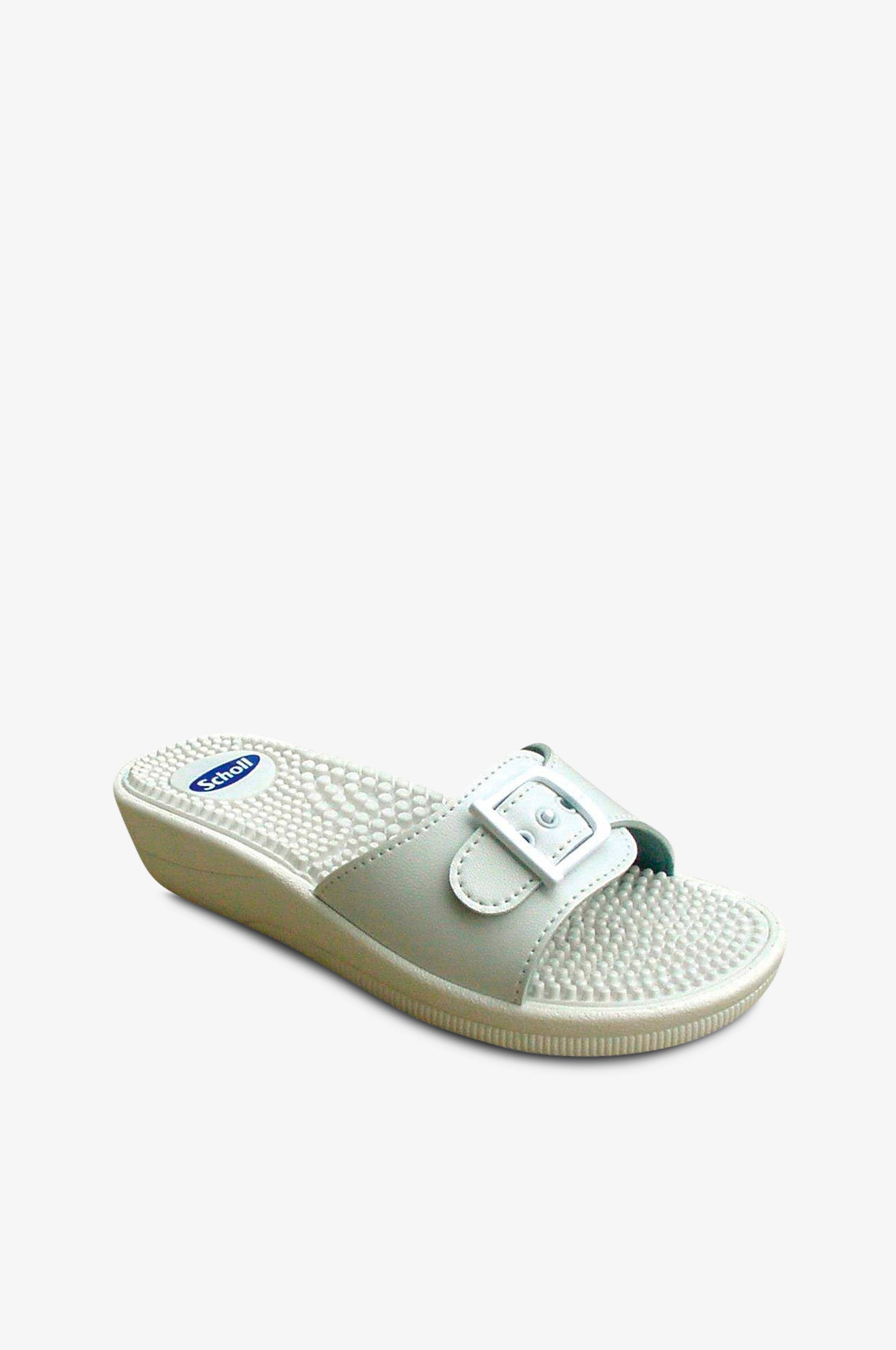 Scholl Sandal New Massage Hvid - Sandaler |