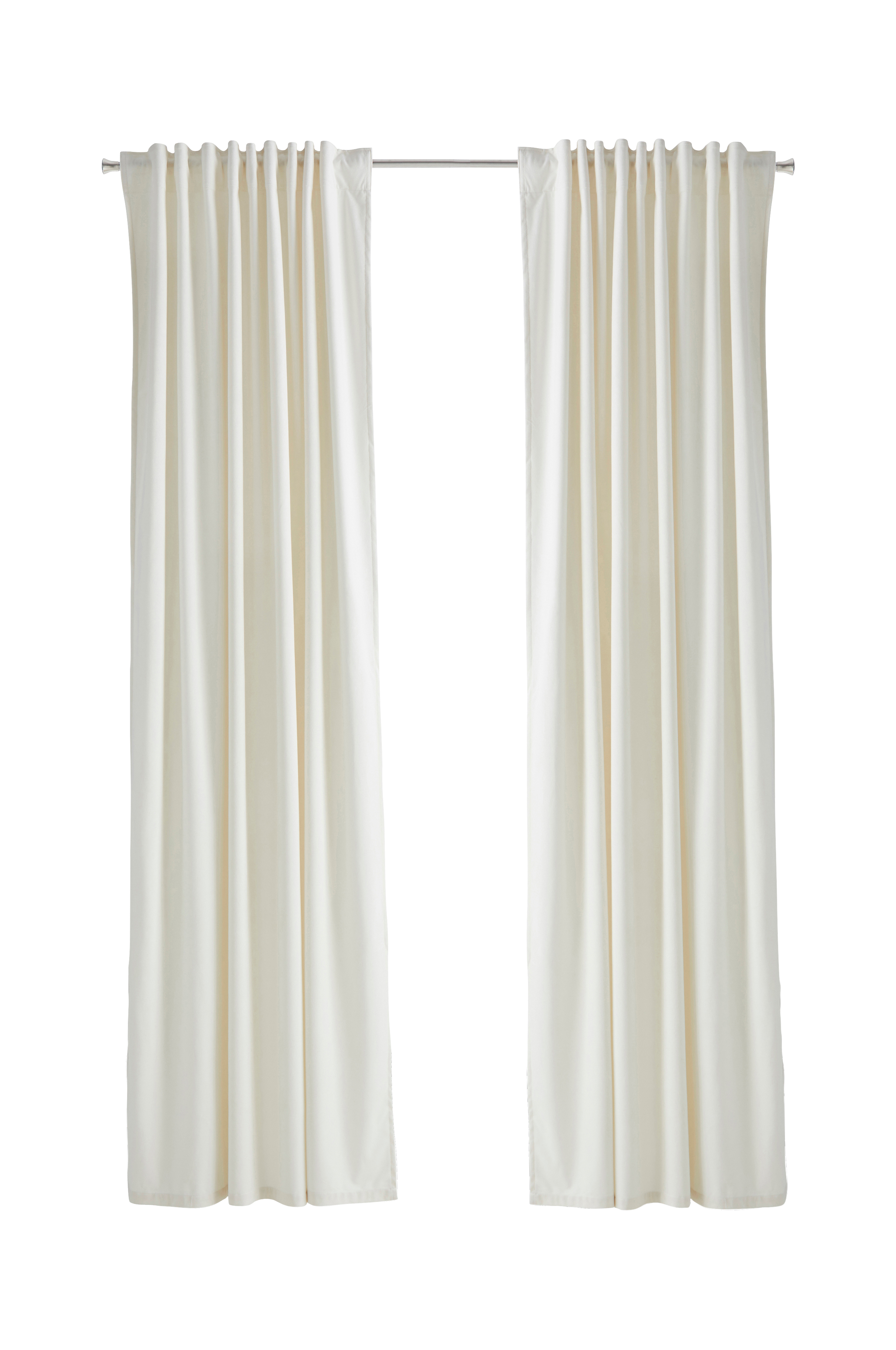 Gardinlængde Daisy i 2-pak med multibånd Hvid - Tekstiler | Homeroom