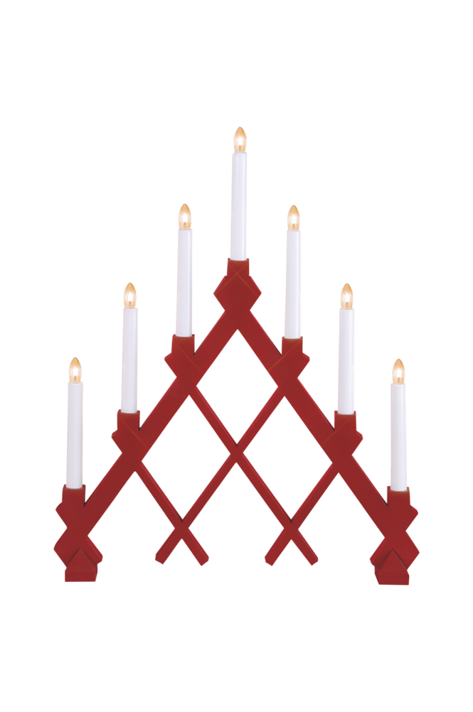 Träljusstake RUT Röd