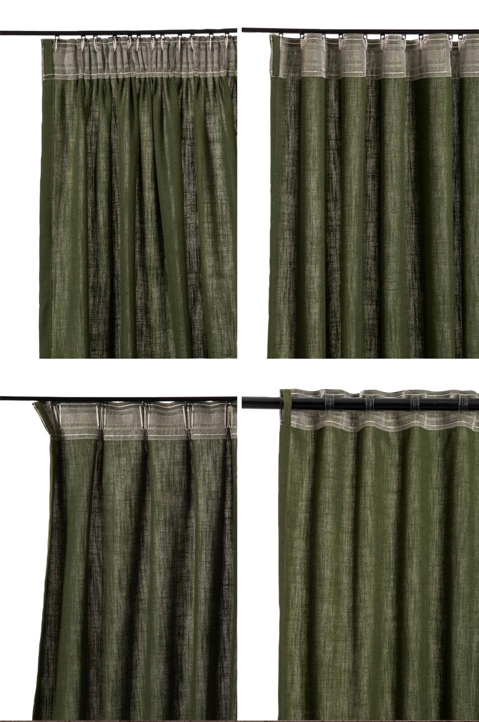 Hasta Gardin Lina 132x250, grön från Hasta, bild 5