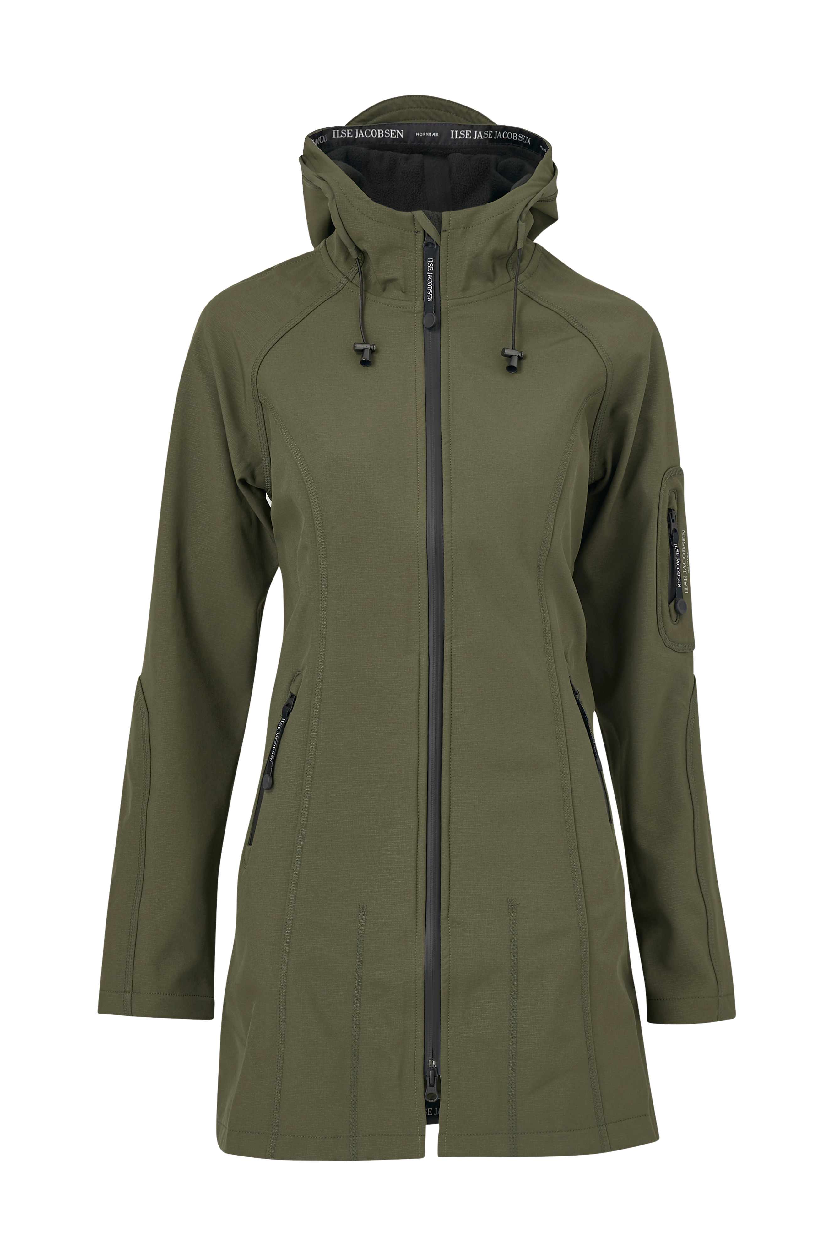 fusion trække sig tilbage af Ilse Jacobsen Softshell Regnfrakke Rain37 - Grøn - Regnjakker & regnfrakker  | Ellos.dk