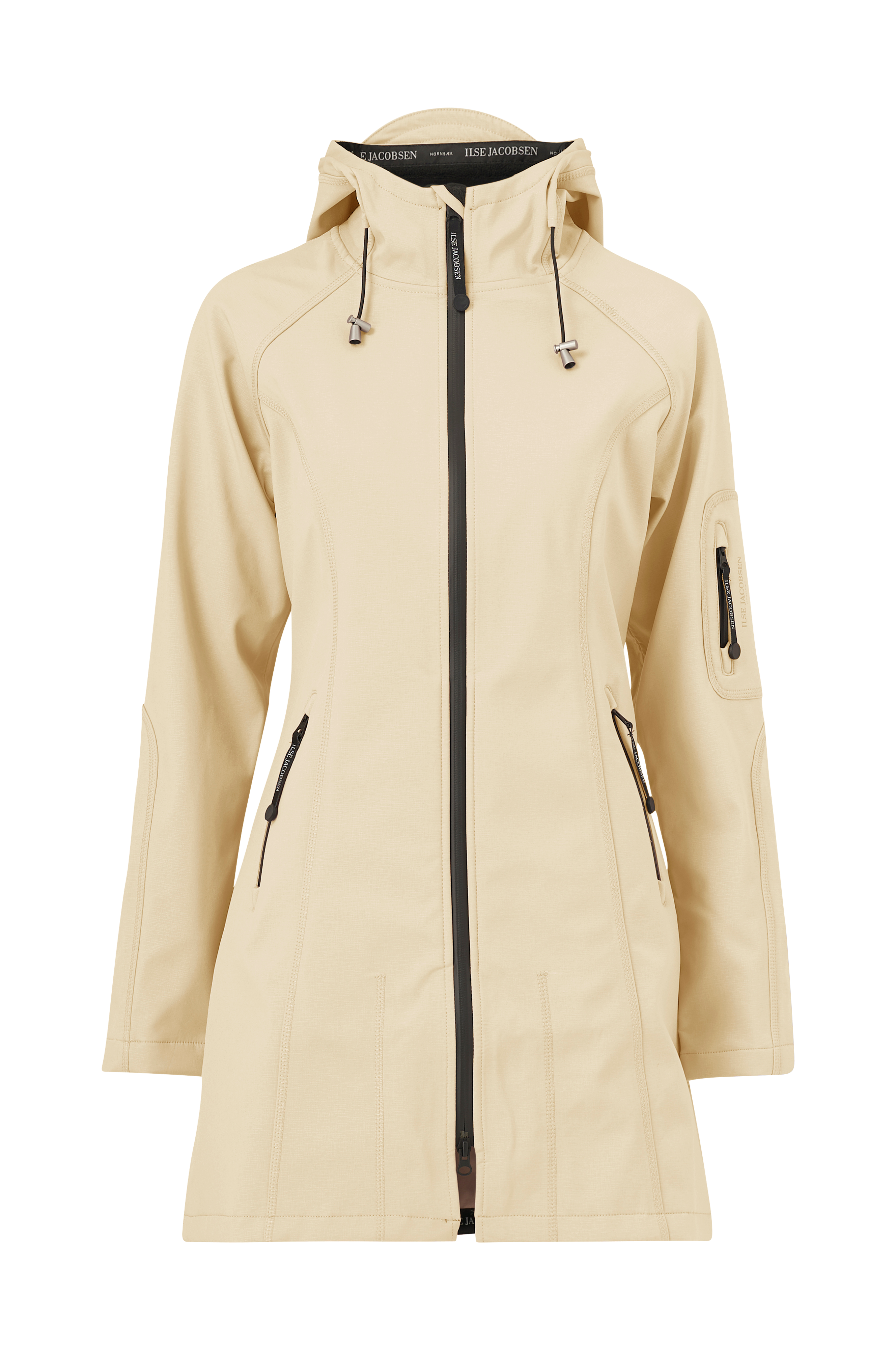 facet Konkurrence Udråbstegn Ilse Jacobsen Softshell Regnfrakke Rain37 - Beige - Regnjakker &  regnfrakker | Ellos.dk