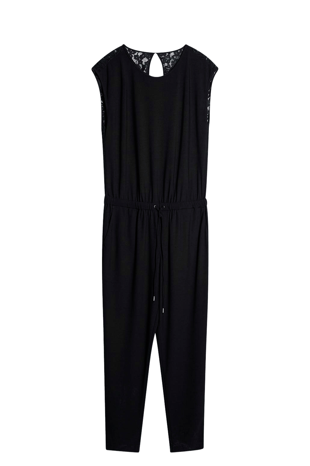 Esprit Jumpsuit med blonderyg Sort Jumpsuits & buksedragter Ellos.dk