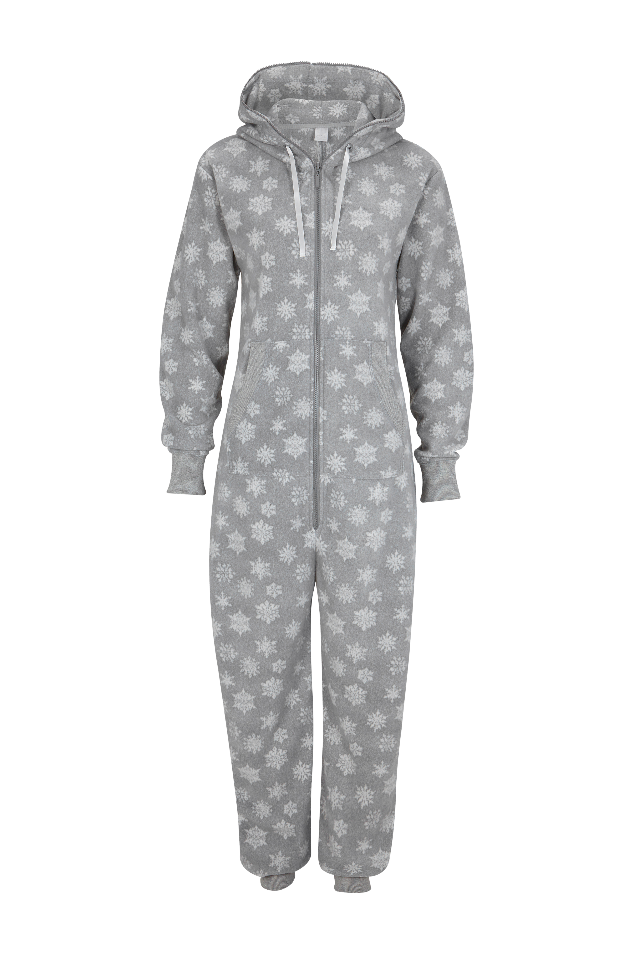 varm Nonsens controller Ellos Collection Jumpsuit af fleece - Grå - Pyjamas | Ellos.dk