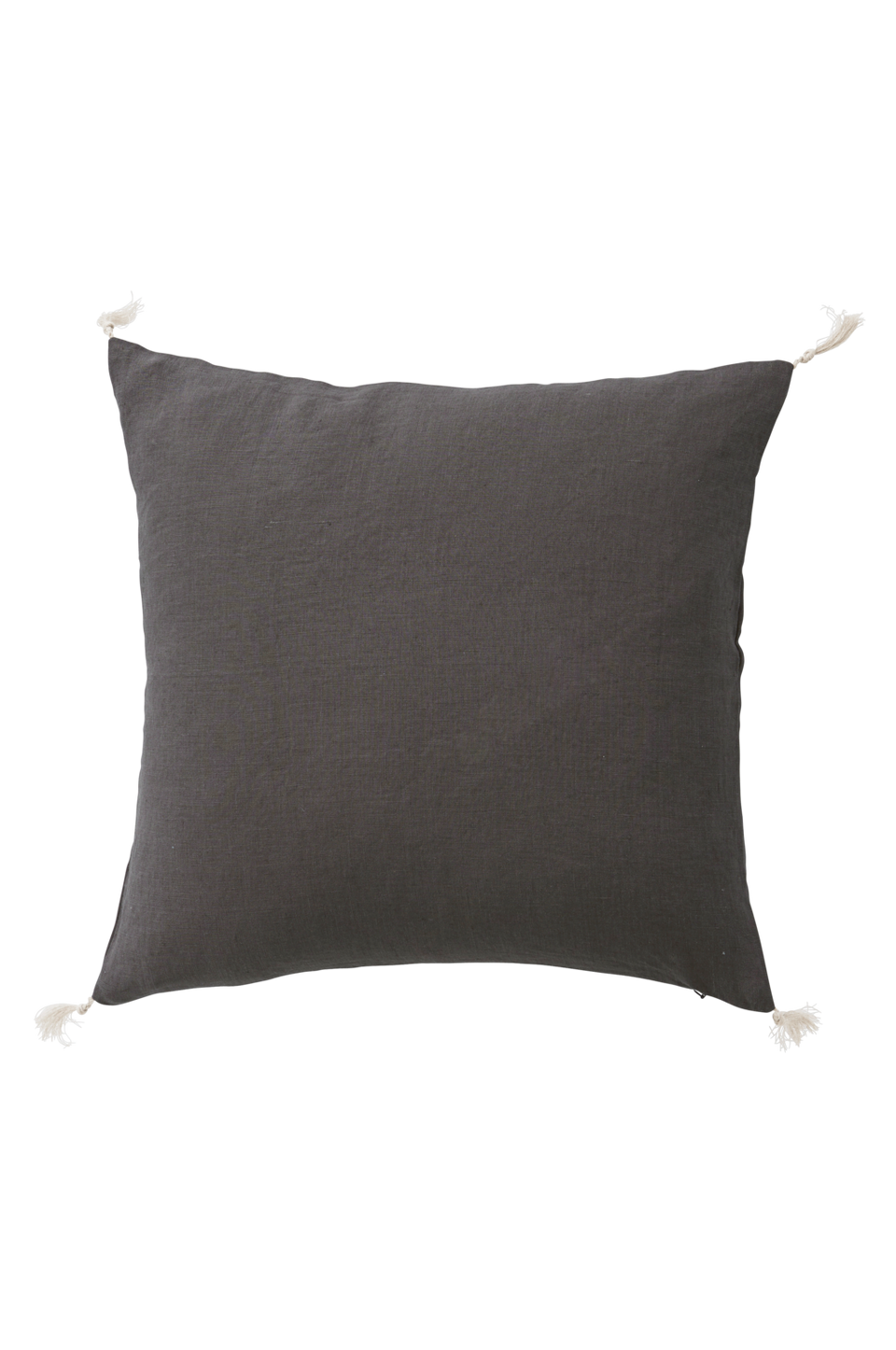 Ellos Home Kuddfodral Candice Tassel i tvättat lin 50x50 cm, svart från Ellos Home, bild 2