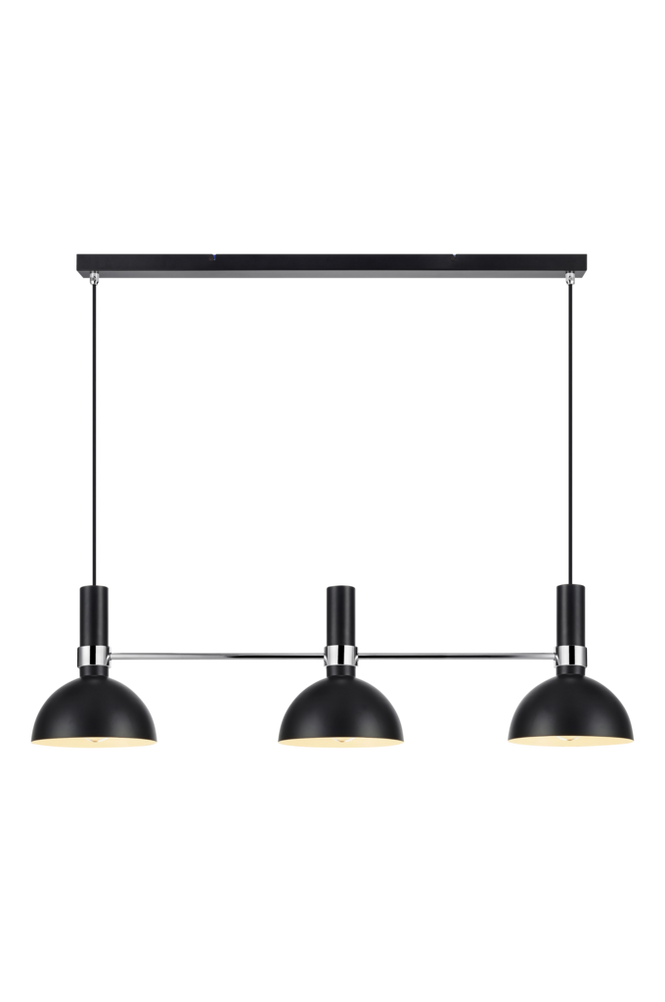 Taklampa LARRY Svart/Krom
