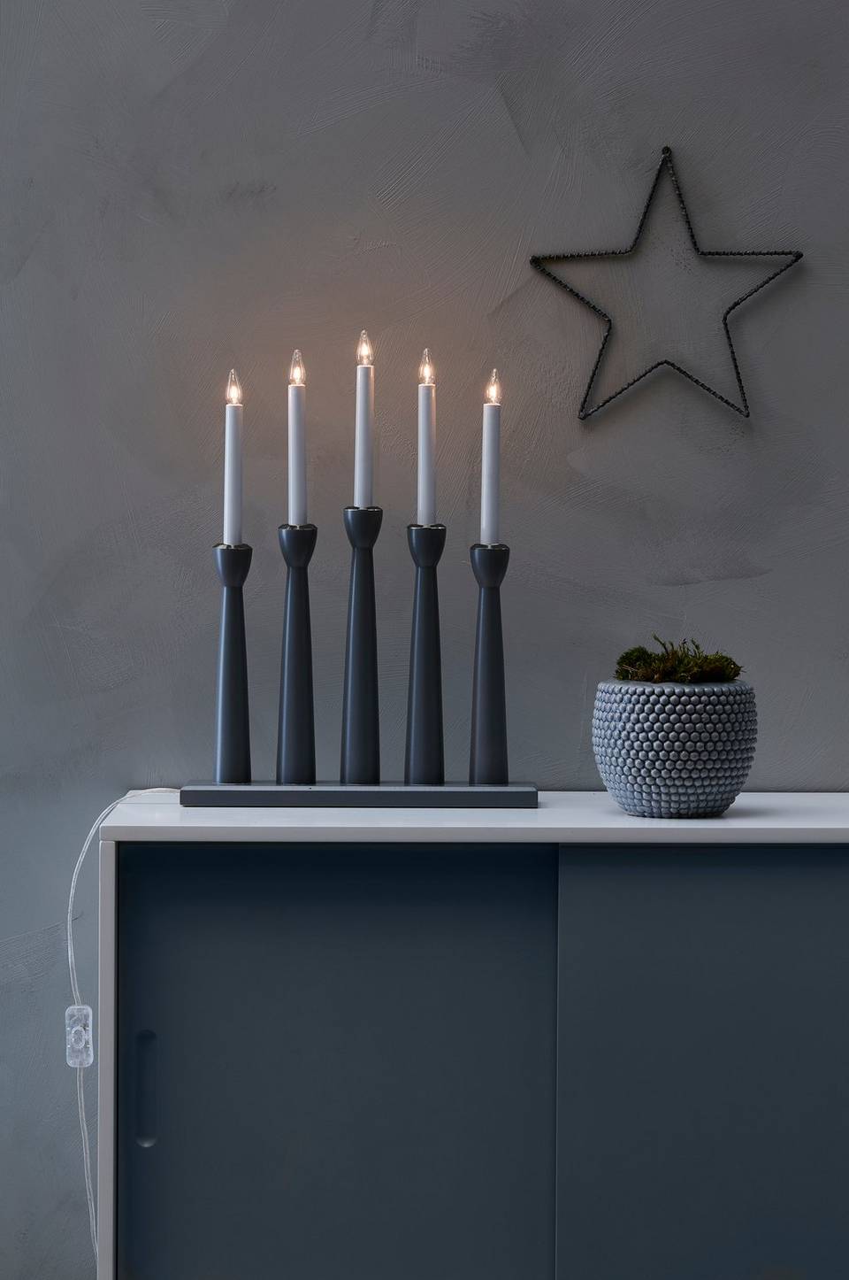 Markslöjd Ljusstake Måseskär, grå från Markslöjd, bild 2