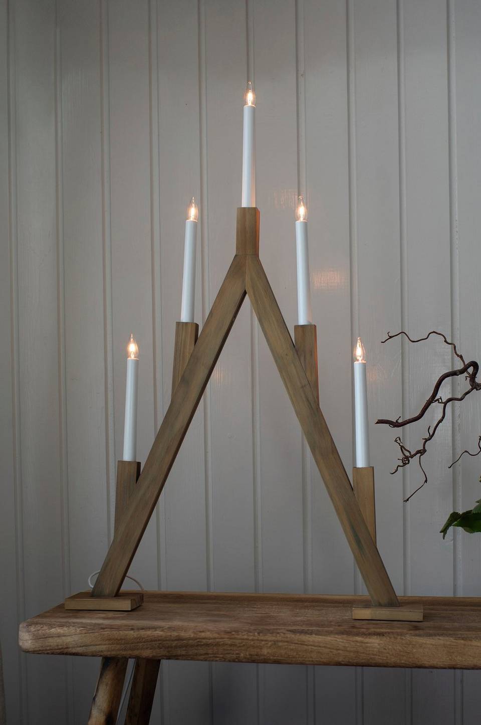 Markslöjd Ljusstake Bjurfors, brun från Markslöjd, bild 5
