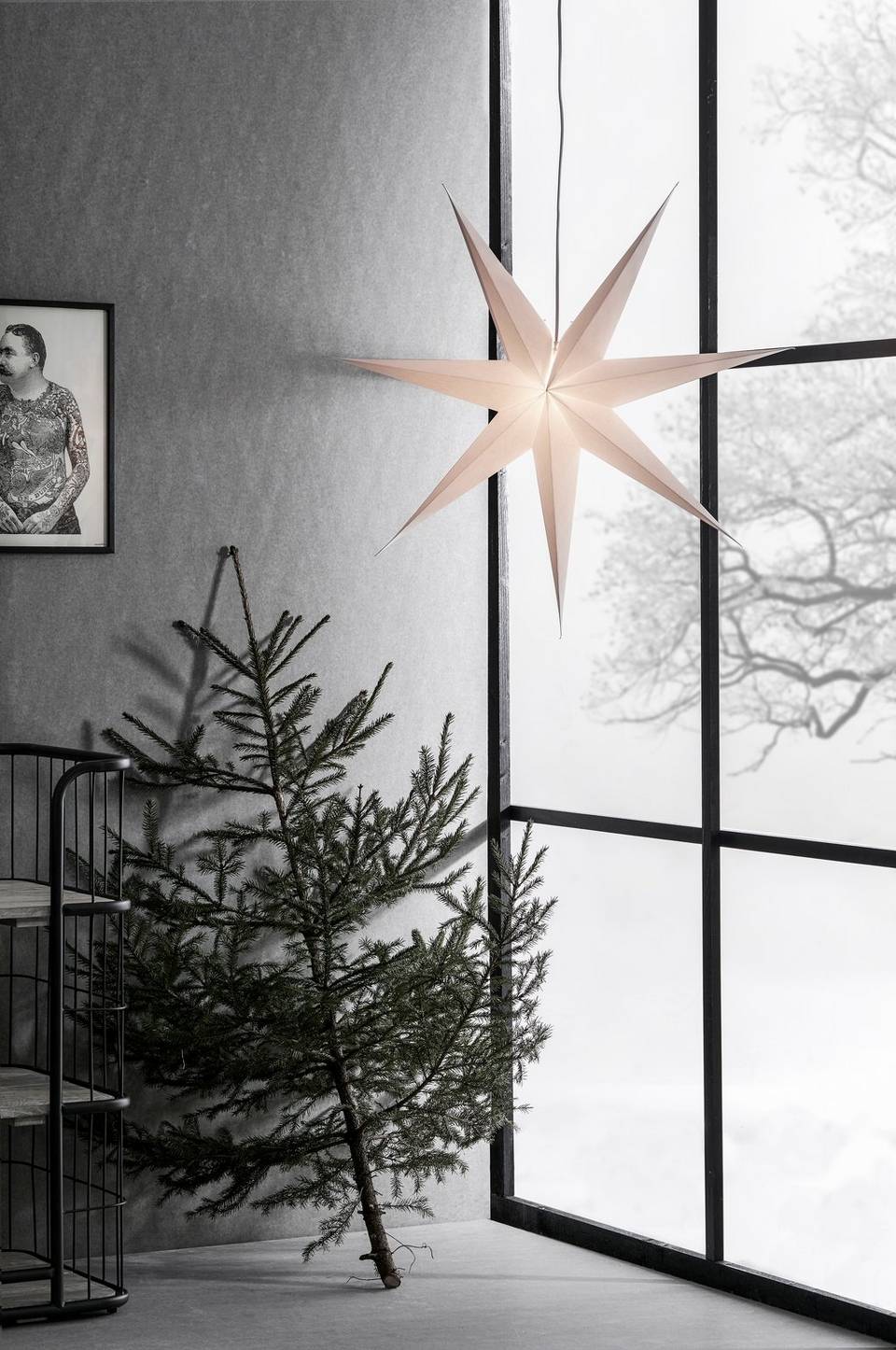 Markslöjd Pappersstjärna Duva Slim 75 cm, vit från Markslöjd, bild 2