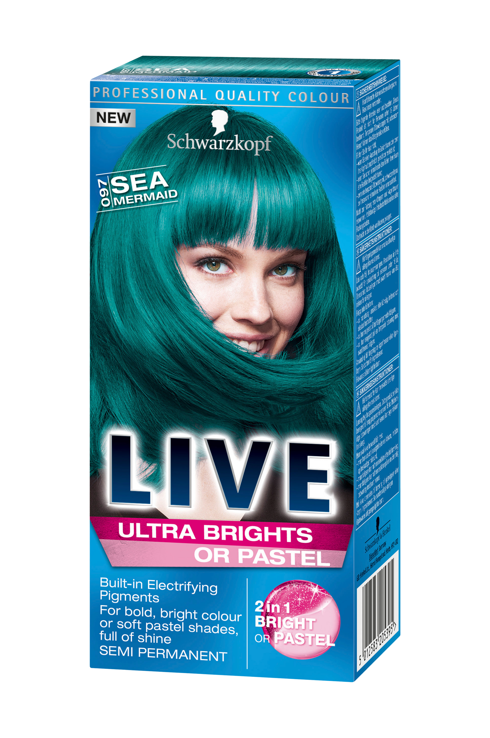 Live Color Ultra Brights 097 Sea Mermaid 50ml + 2x15ml, Schwarzkopf