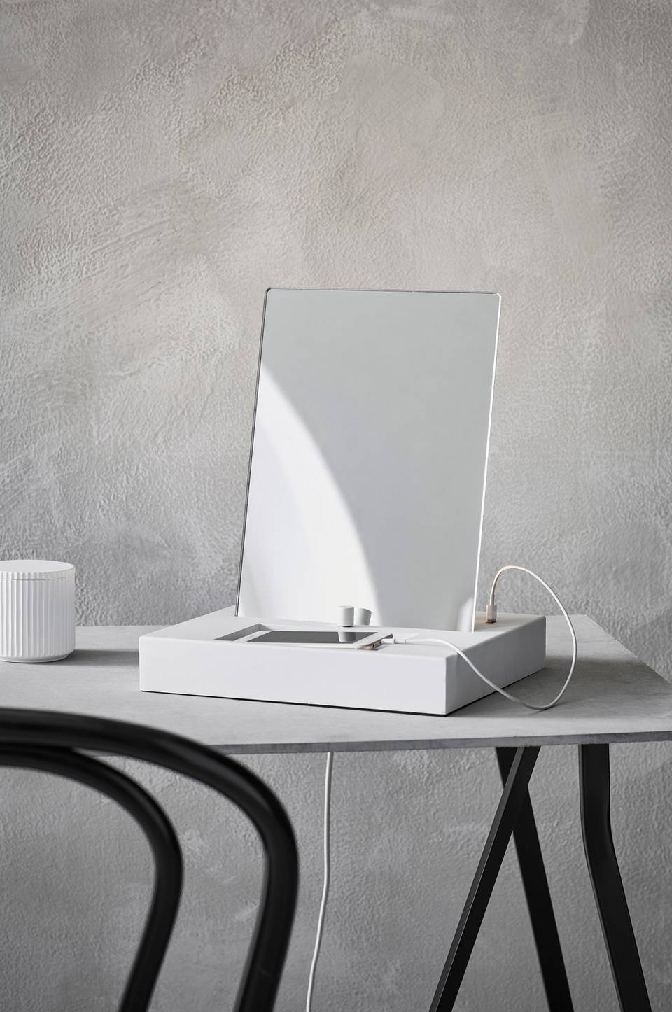 Markslöjd REFLECT Bordslampa USB Spegel/Vit, vit från Markslöjd, bild 5