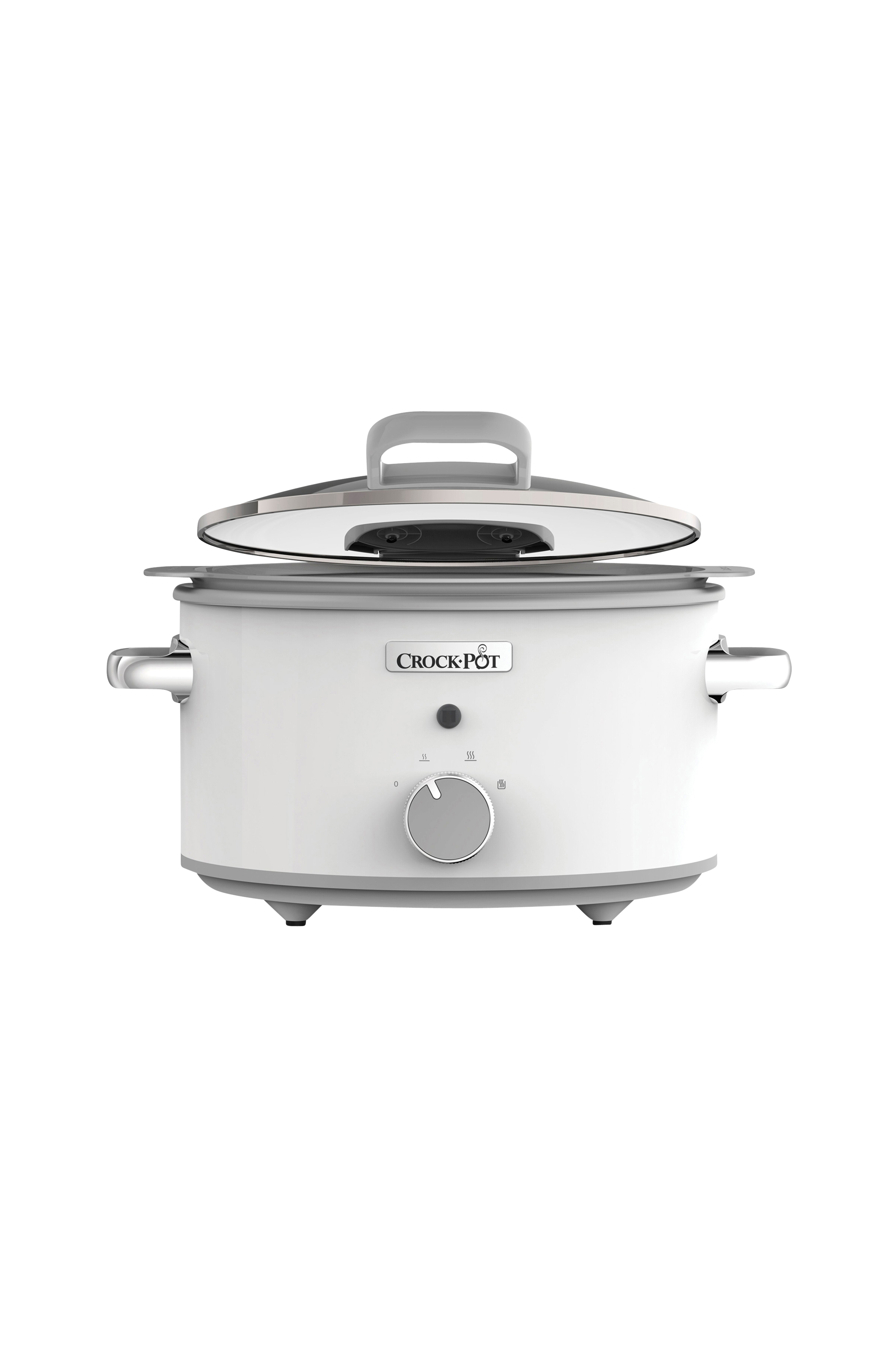 CrockPot Slow Cooker 4,5l Ceramic Vit Slow cooker & tryckkokare