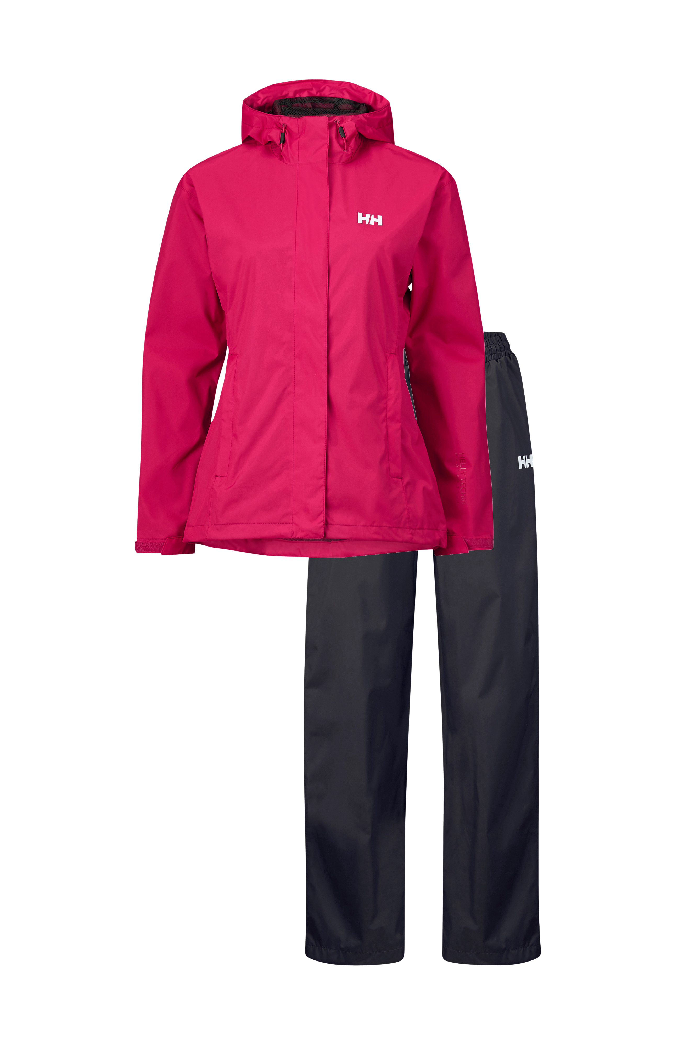 Helly Hansen Regnsæt Portland Rain Set - Rød - | Ellos.dk