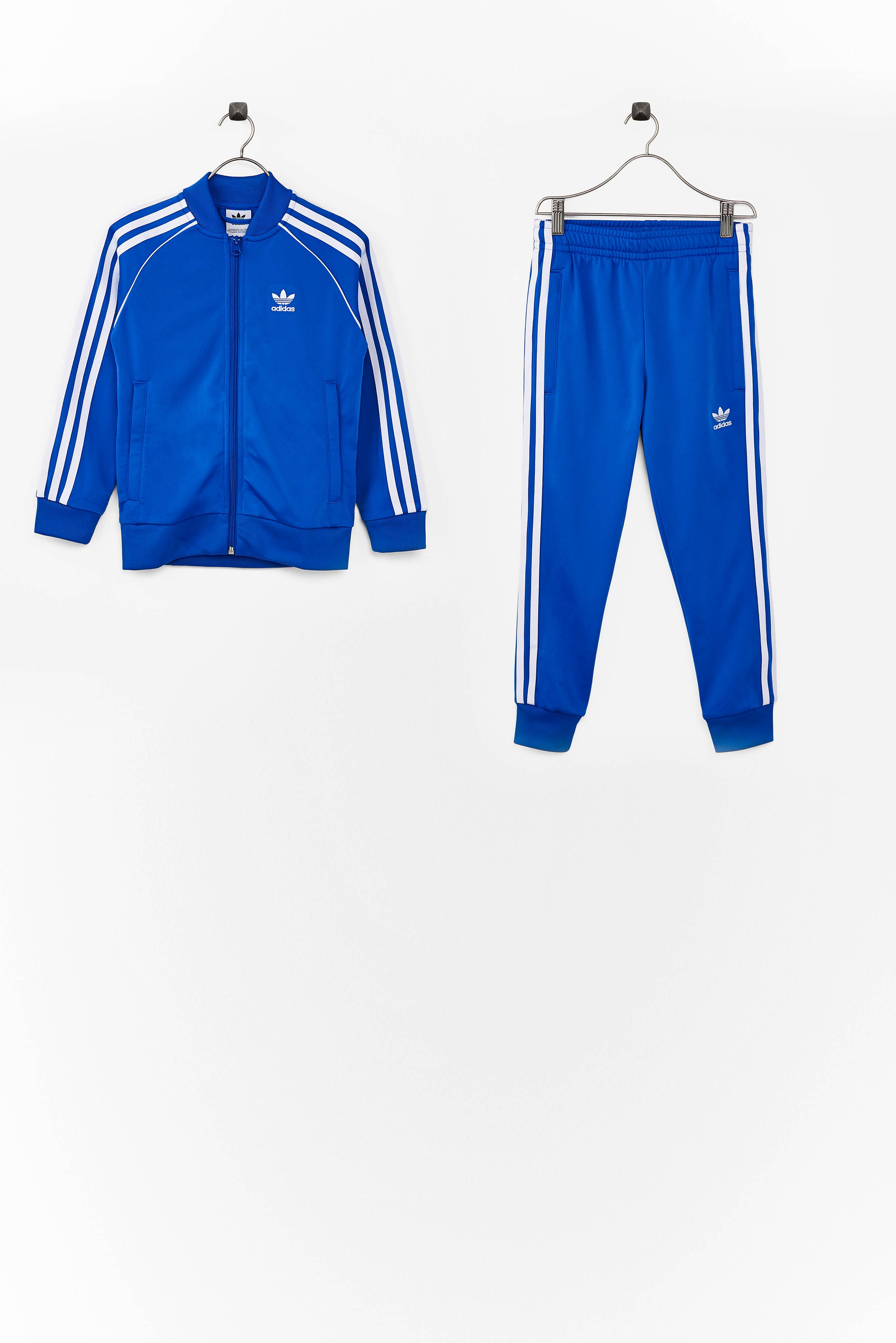 Adidas tracksuit sale blå