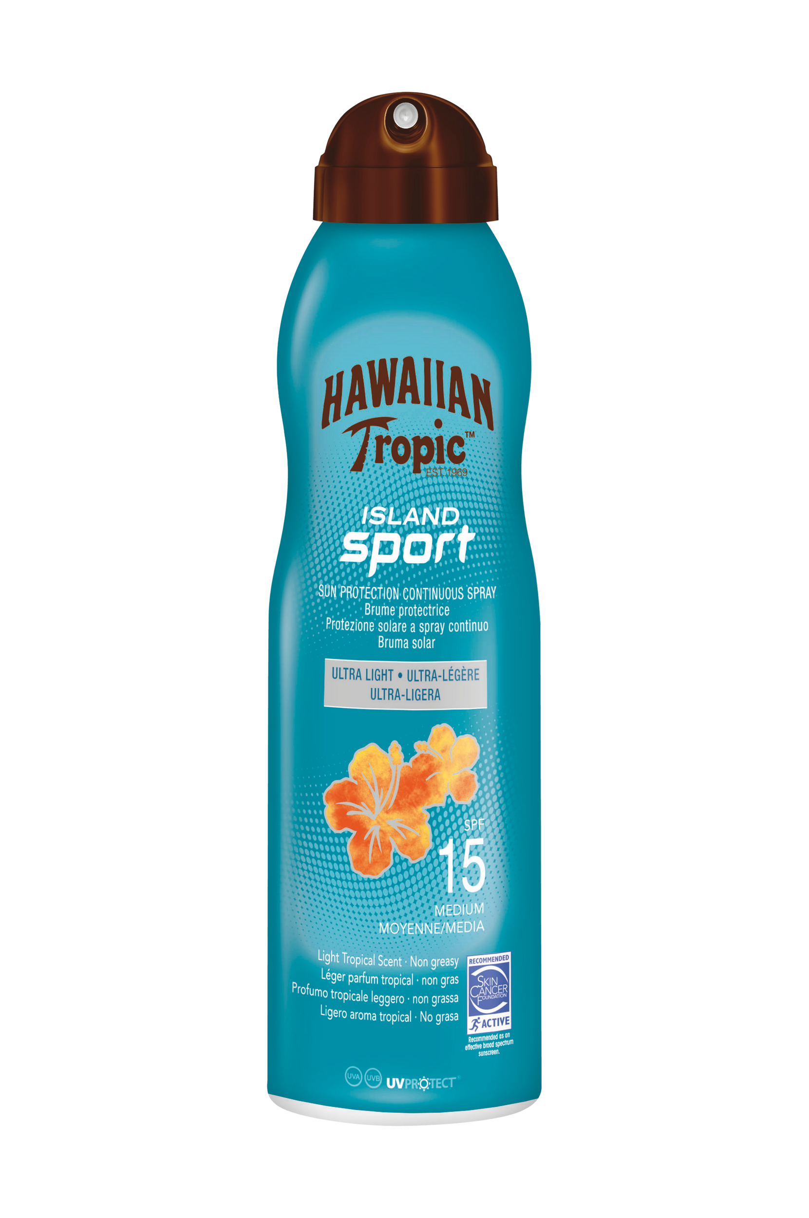 Hawaiian Island Sport SPF 15. 220 ml, Hawaiian Tropic