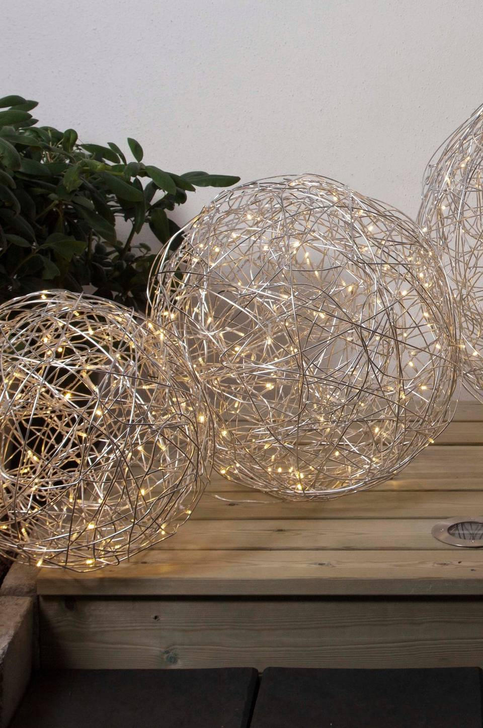 Star Trading Ljusslinga TRASSEL Alu.wire 40cm, silver från Star Trading, bild 2