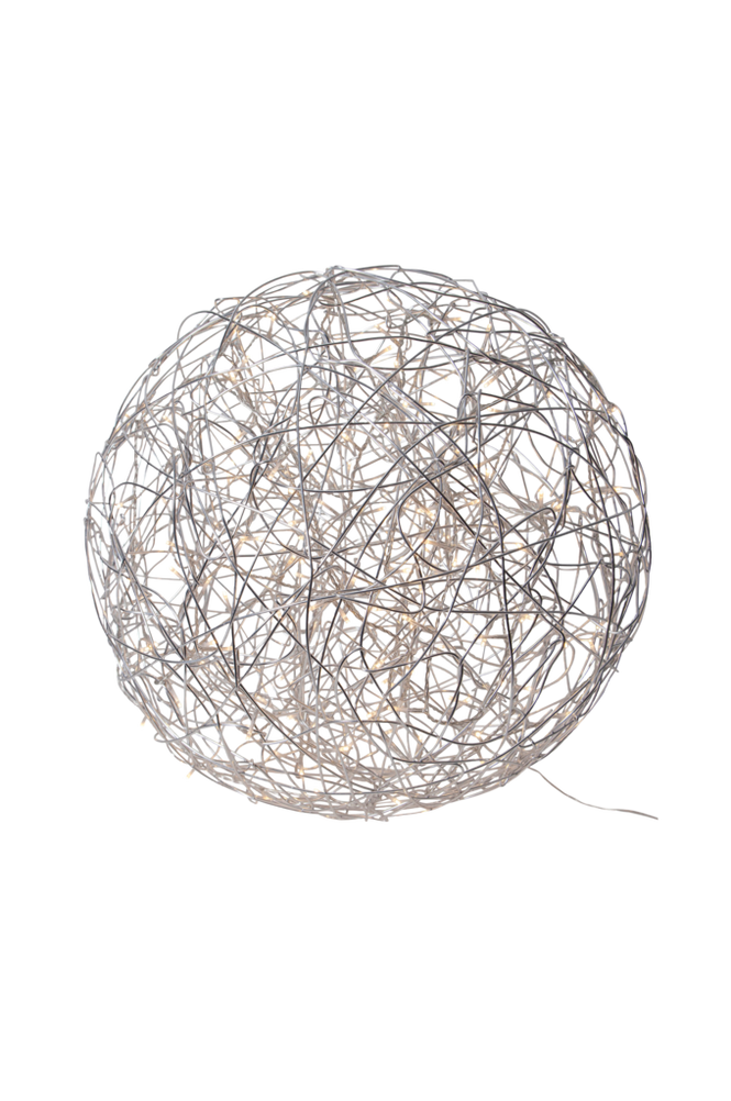 Dekoration med ljusslinga Alu.wire TRASSEL 50cm Silver
