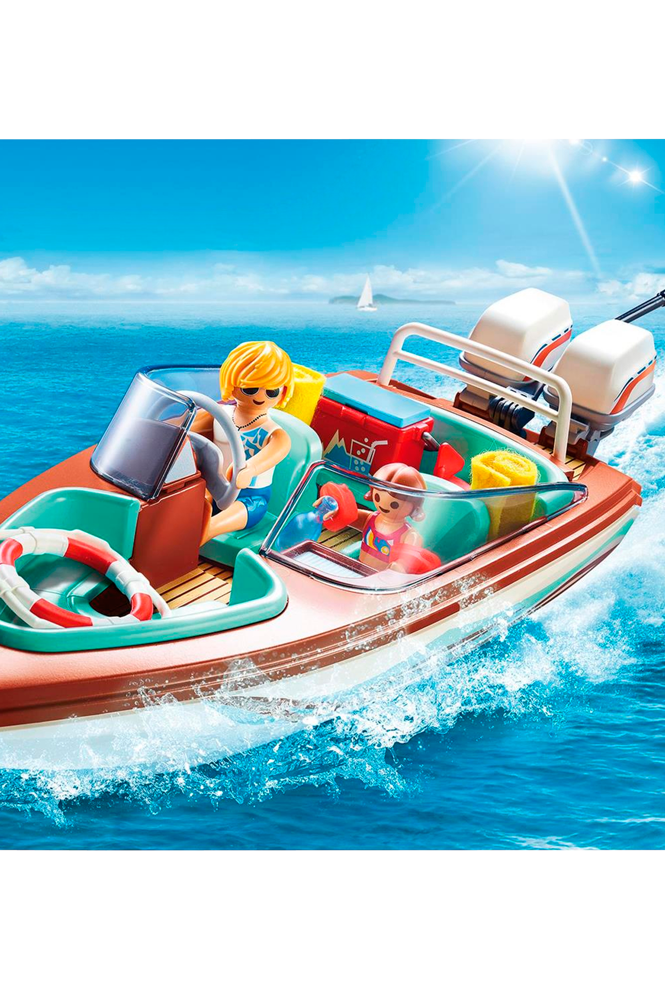 Motorbåd med undervandsmotor - Playmobil | Ellos.dk