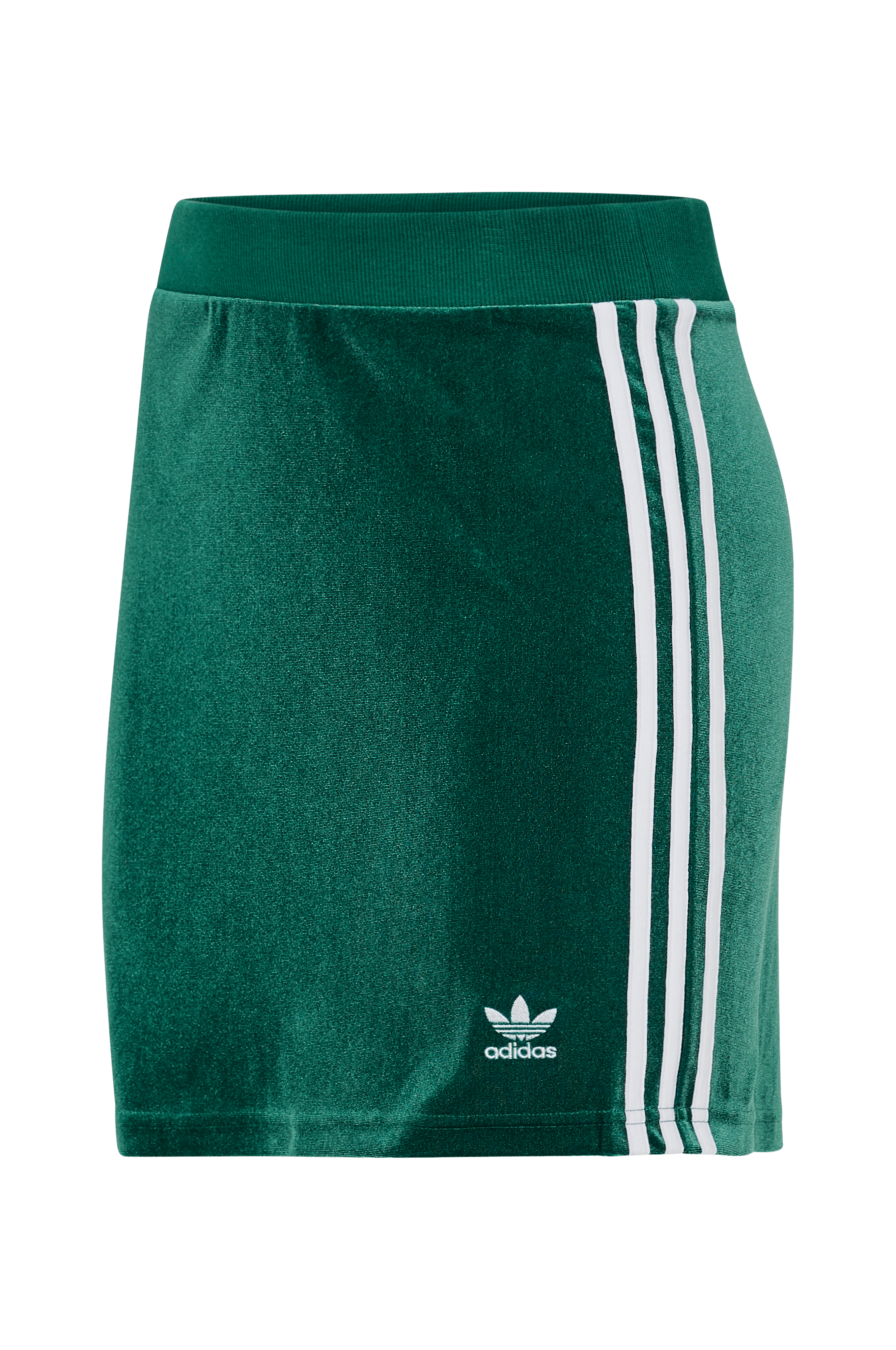 adidas Originals Kjol 3 stripes Skirt i velour Gr n