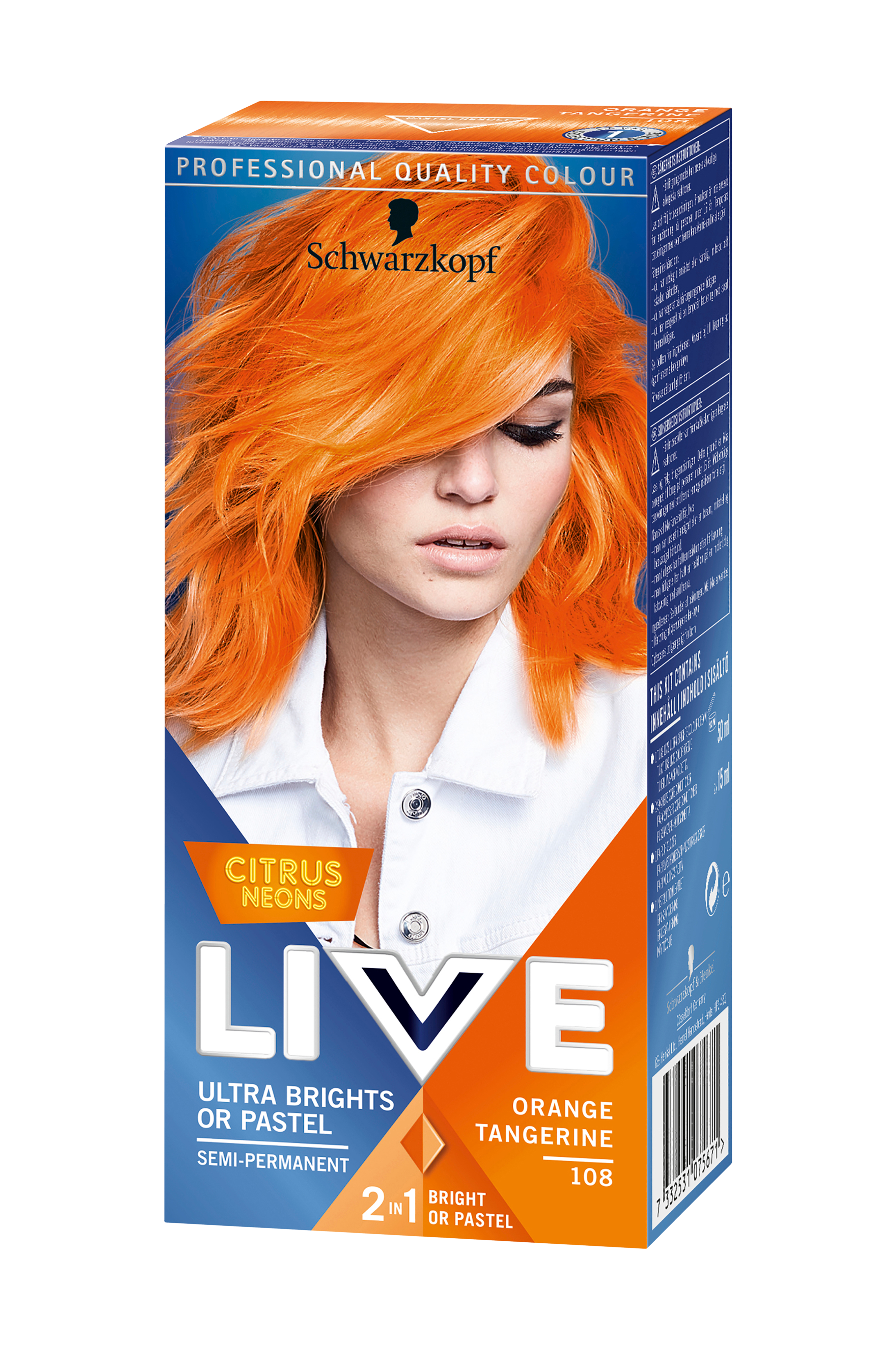 Live Ultra Brights Orange Tang - Hårfarve |