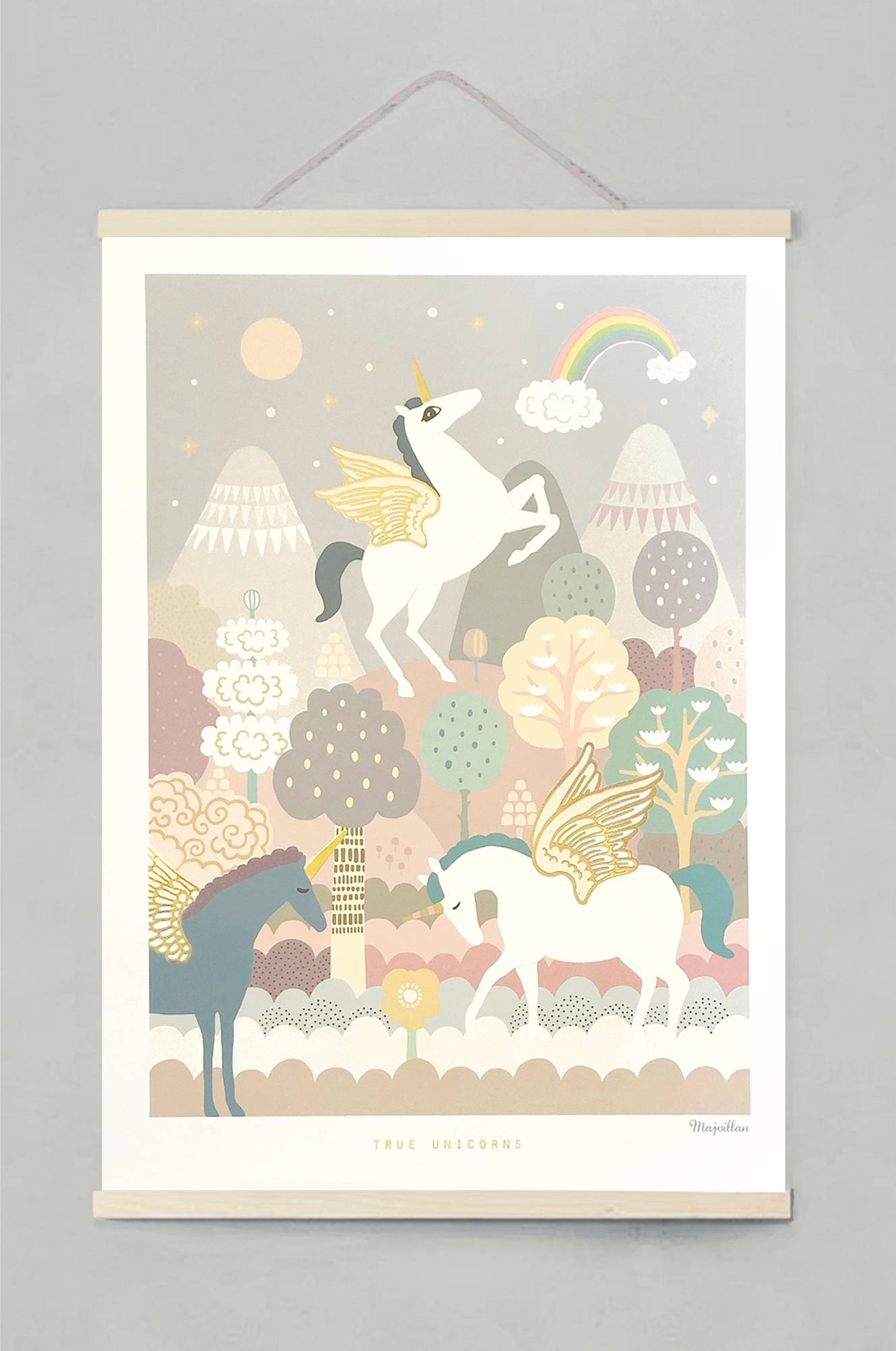 True Unicorns 50x70 cm juliste, Majvillan