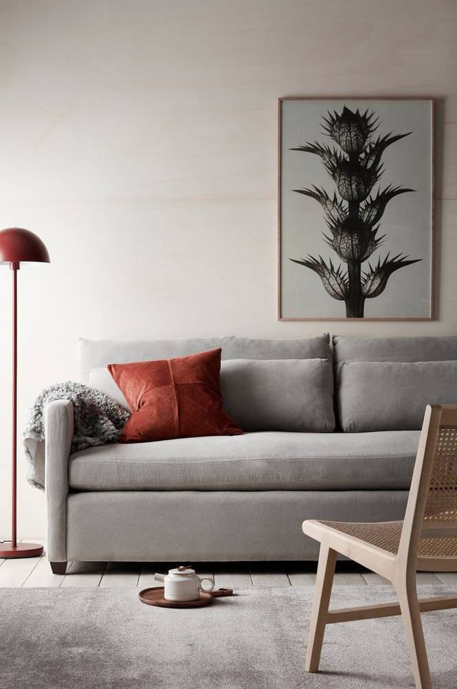 Sofa Waldoria 4-seter med lintrekk