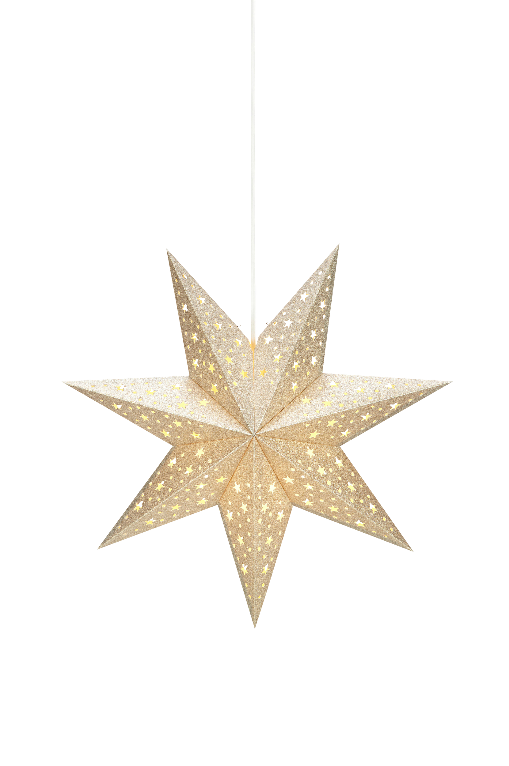 Markslöjd - Julstjärna Solvalla 45 cm - Guld