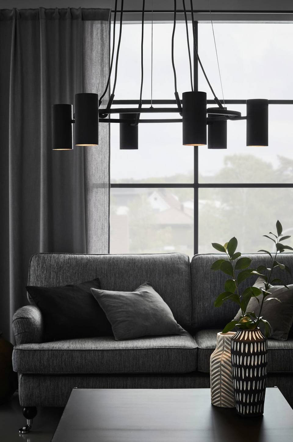 Markslöjd Taklampa PORTO 6L, svart från Markslöjd, bild 2